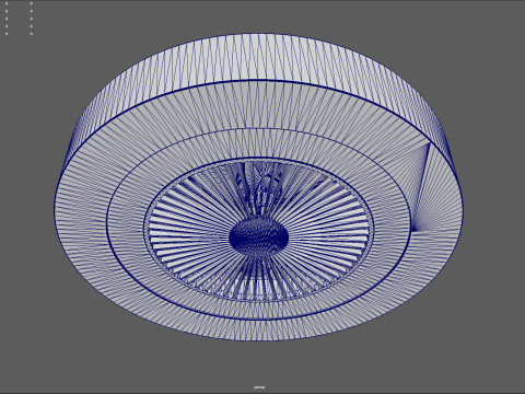 Modern Ceiling Fan with Enclosed Blades Modelo 3D