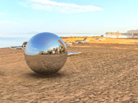 Urban Coastal Environment with Palm Trees and Clear Sky 32-bit HDR - EXR 8-bit JPG CG Texturen