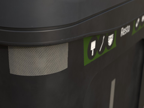 European Style Street Bin Realistic Urban Trash Container Game-Ready High-Poly 3D Printable Modelo 3D