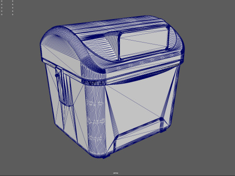 European Style Street Bin Realistic Urban Trash Container Game-Ready High-Poly 3D Printable Modelo 3D