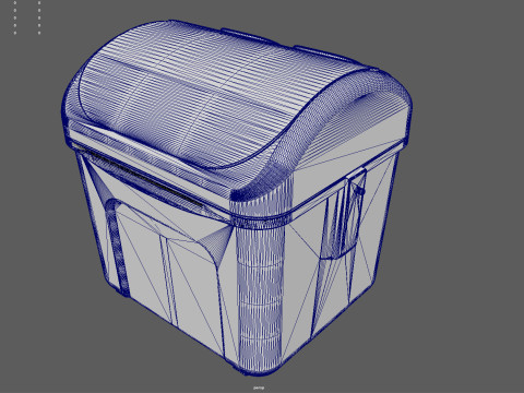 Spanish Yellow Recycling Bin Model 3D