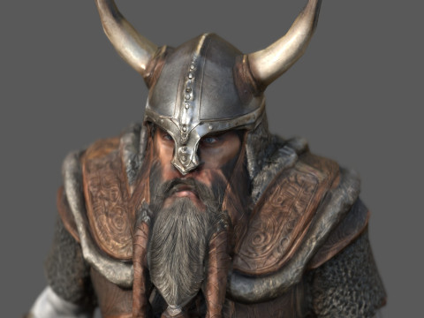 Authentic 9th-Century Viking Low Poly Game Ready 4K PBR Textures WinZip ZIP 3D 模型