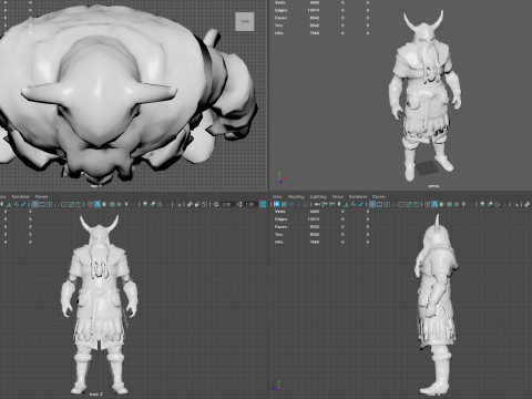 Authentic 9th-Century Viking Low Poly Game Ready 4K PBR Textures WinZip ZIP 3D 模型