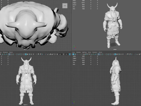 Authentiques textures Viking Low Poly du 9e si&egrave;cle pr&ecirc;tes pour le jeu 4K PBR WinZip ZIP Modèle 3D