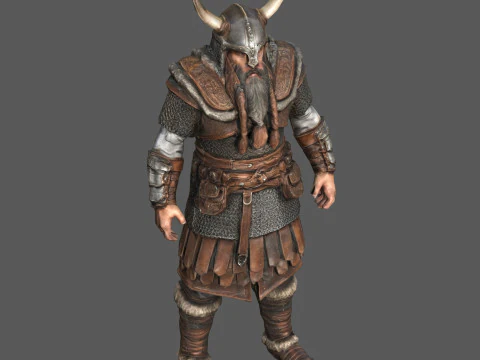 Authentiques textures Viking Low Poly du 9e si&egrave;cle pr&ecirc;tes pour le jeu 4K PBR WinZip ZIP Modèle 3D