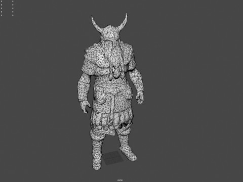 Authentic 9th-Century Viking Low Poly Game Ready 4K PBR Textures WinZip ZIP 3D 模型