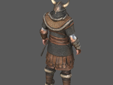 Authentic 9th-Century Viking Low Poly Game Ready 4K PBR Textures WinZip ZIP 3D 模型
