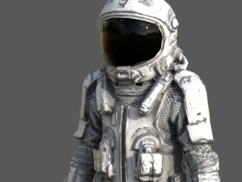 Futuristic Astronaut Space Suit 3D Model
