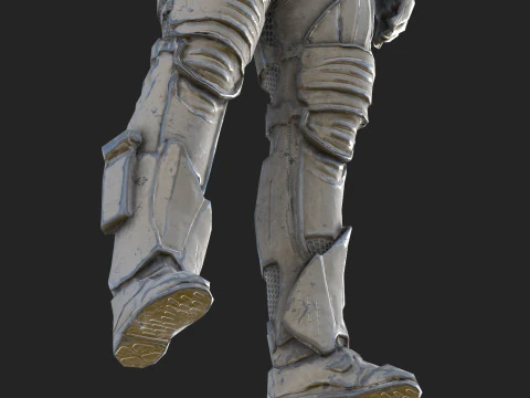 Futuristic Astronaut Space Suit 3D Model