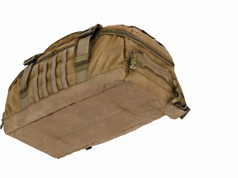 Bolsa de lona militar t&aacute;tica usada premium - ativo texturizado PBR de alto poli&eacute;ster para jogos VR e Modelo 3D