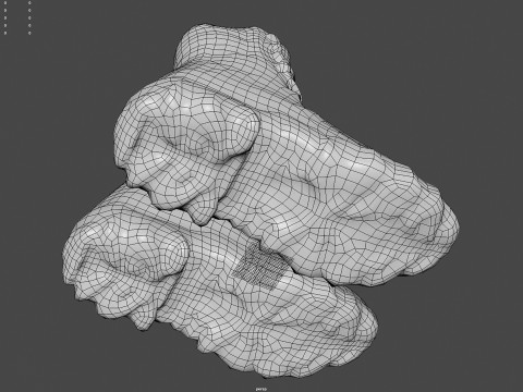 Botas de combate táticas realistas no deserto Modelo 3D