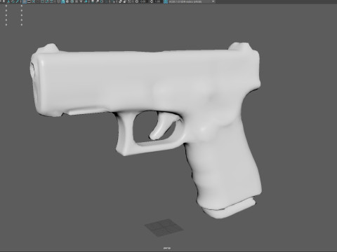 Glock 19 Gen 5 Realistic 4K PBR Textures Game Ready Low Poly FBX OBJ Blender U Modèle 3D