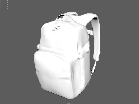 具有 4K PBR 纹理 MOLLE 系统的游戏就绪战术军用背包 3D 模型