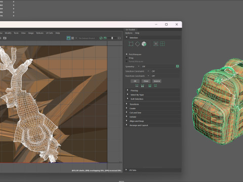 Game-Ready Tactical Military Backpack with 4K PBR Textures MOLLE System Model 3D