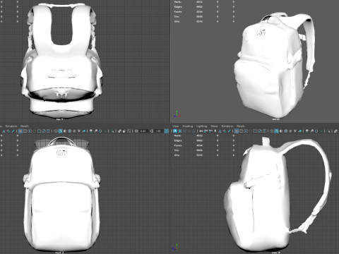Game-Ready Tactical Military Backpack with 4K PBR Textures MOLLE System Model 3D