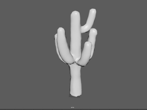 Desert Sentinel Realistic Low Poly Cactus 4K PBR Game Ready 3D 模型