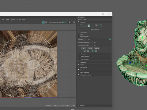Fonte do Le&atilde;o Majestade Realista Cabe&ccedil;a de Le&atilde;o Fonte de Parede 4K PBR Jogo Pronto Unreal Modelo 3D
