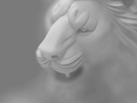 Aslan &Ccedil;eşmesi Majesteleri Detaylı Aslan Başı Duvar &Ccedil;eşmesi STL 3D baskı modu 3D Baskı Modeli