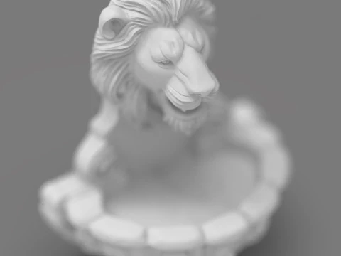 Aslan &Ccedil;eşmesi Majesteleri Detaylı Aslan Başı Duvar &Ccedil;eşmesi STL 3D baskı modu 3D Baskı Modeli