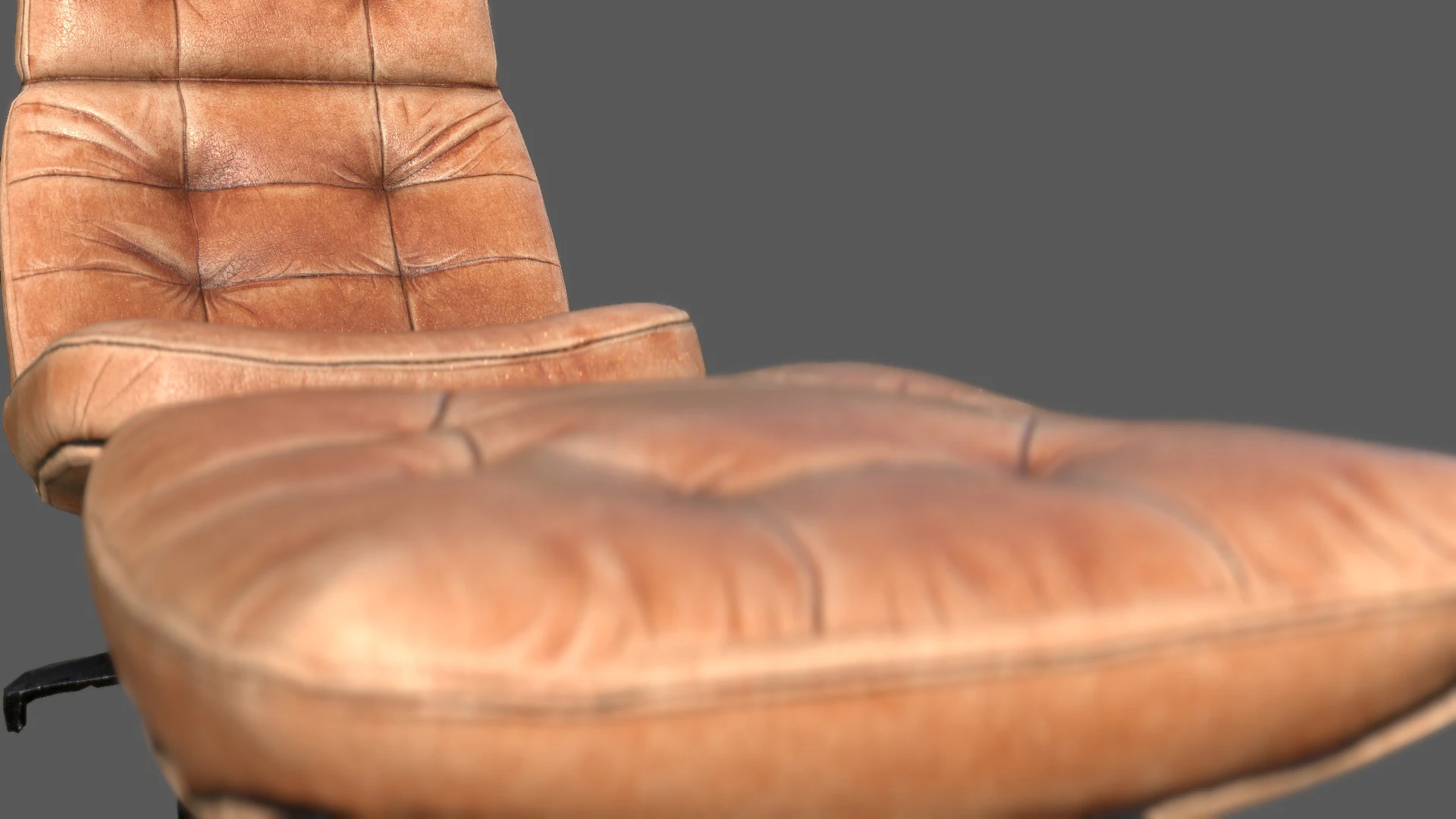 Elysium Luxe Salotto girevole Ottomano Low Poly Game Ready PBR 4K Textures Interni realistici Fu Modello 3D .c4d .max .obj .3ds .fbx .stl .blend