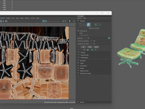 Elysium Luxe Salotto girevole Ottomano Low Poly Game Ready PBR 4K Textures Interni realistici Fu Modello 3D