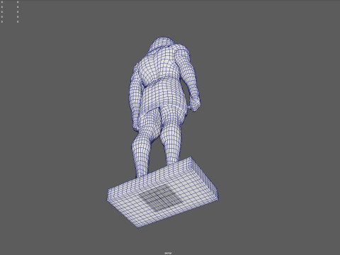 Farao-sculptuur AAA Low-Poly Game-Ready Model PBR Low-poly 3D Model