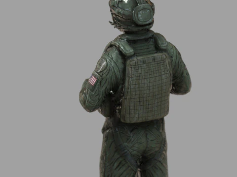 Modern US Helicopter Pilot LP Premium Game Ready 3D Asset 3D Model