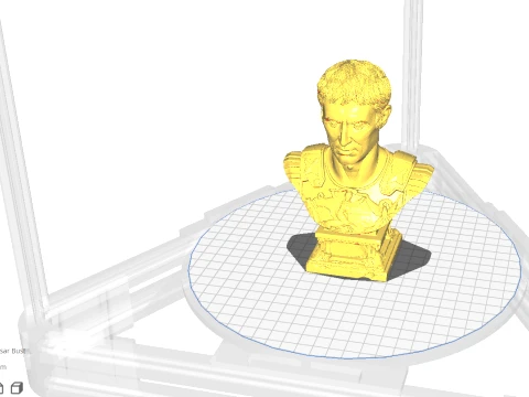 Julius Caesar Bust - 3D Print STL 3D Print Model