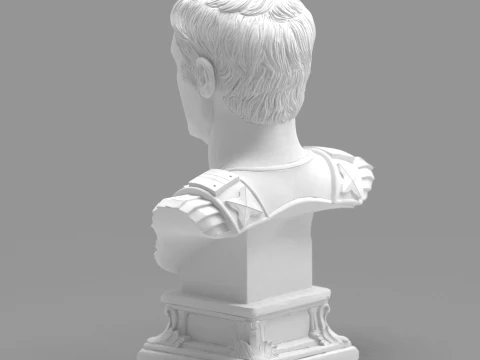 Julius Caesar Bust - 3D Print STL 3D Print Model