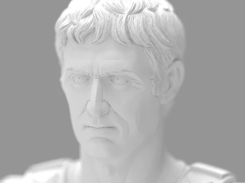 Julius Caesar Bust - 3D Print STL 3D Print Model