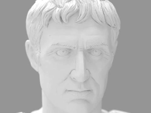 Julius Caesar Bust - 3D Print STL 3D Print Model