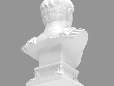 Julius Caesar Bust - 3D Print STL 3D Print Model