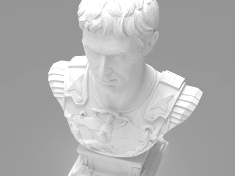 Julius Caesar Bust - 3D Print STL 3D Print Model
