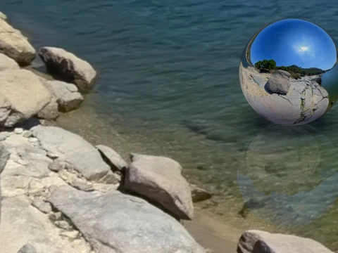 Sunny Lake Shore 360 Degree Equirectangular HDRI Panorama - 8K 32-Bit High Dynamic Range Environment CG Textures