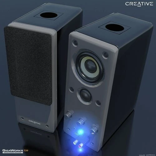 creative t20 speakers 3D Model .c4d .max .obj .3ds .fbx .stl .blend 