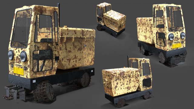 abandoned vehicle 3D Model .c4d .max .obj .3ds .fbx .stl .blend 