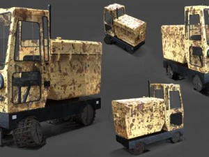 ve&iacute;culo abandonado Modelo 3D