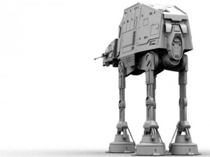atat all terrain armored transport Modèle 3D