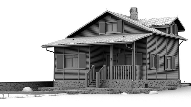 cabin Modelo 3D .c4d .max .obj .3ds .fbx .stl .blend 
