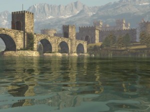 medieval castle Model 3D