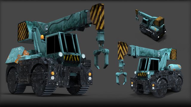 crane 3D 모델 .c4d .max .obj .3ds .fbx .stl .blend 