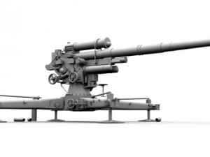 german flak 88 mm 3D मॉडल