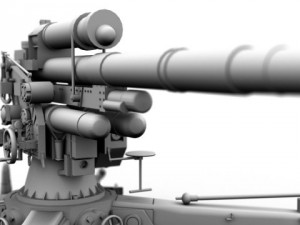 german flak 88 mm 3D मॉडल