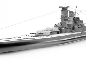 Japanisches Schlachtschiff Musashi 3D Modell