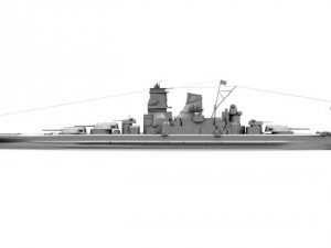 japanese battleship musashi 3D Model