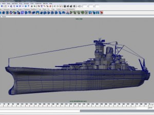 japanese battleship musashi 3D Model