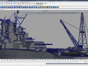 Japanisches Schlachtschiff Musashi 3D Modell