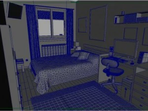 la stanza Modello 3D