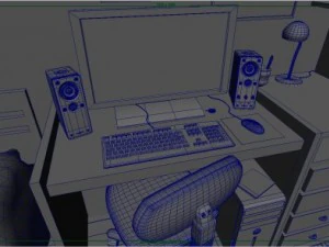 la stanza Modello 3D