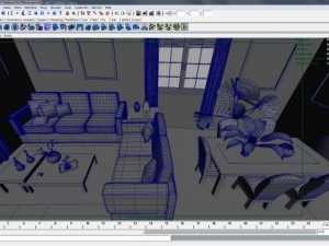 living room 3Dモデル